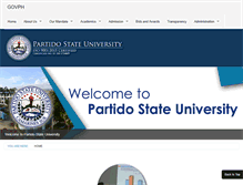 Tablet Screenshot of parsu.edu.ph